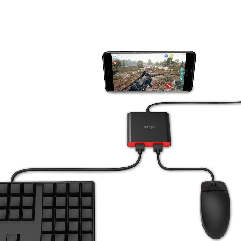 Adaptor bluetooth tastatura si mouse compatibil cu sisteme de operare Android, iPhone, stand silicon, RESIGILAT - imagine 8